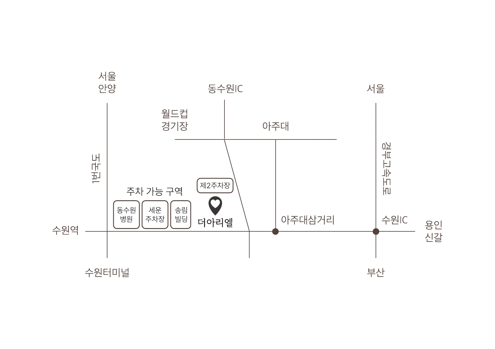 예식장 약도